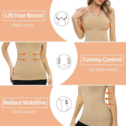 LadyFit™ Hourglass Sculpting Vest with  Built-in Bra