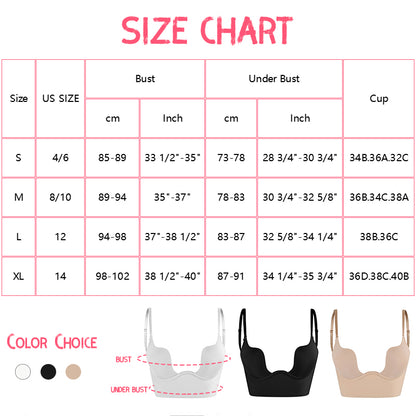 SecretPlunge™ Sexy U-shaped Backless Bra