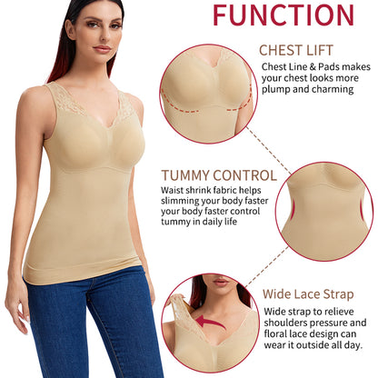 LadyFit™ Hourglass Sculpting Vest with  Built-in Bra