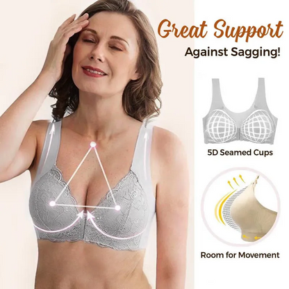 Front Closure Extra-Elastic Breathable Bra (Buy2 Get 3)