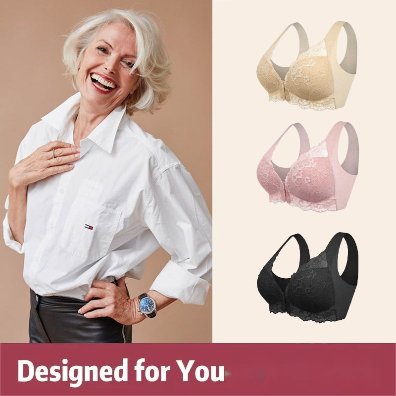 Front Closure Extra-Elastic Breathable Bra (Buy2 Get 3)