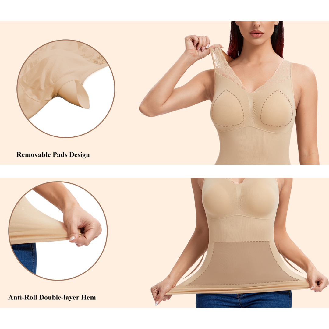 LadyFit™ Hourglass Sculpting Vest with  Built-in Bra