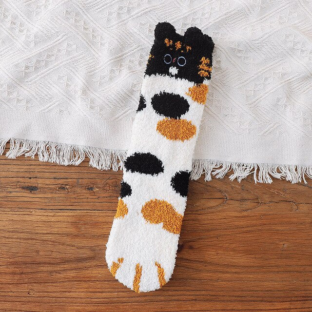 Cute Ear Cat Paw Socks For Cat Lovers