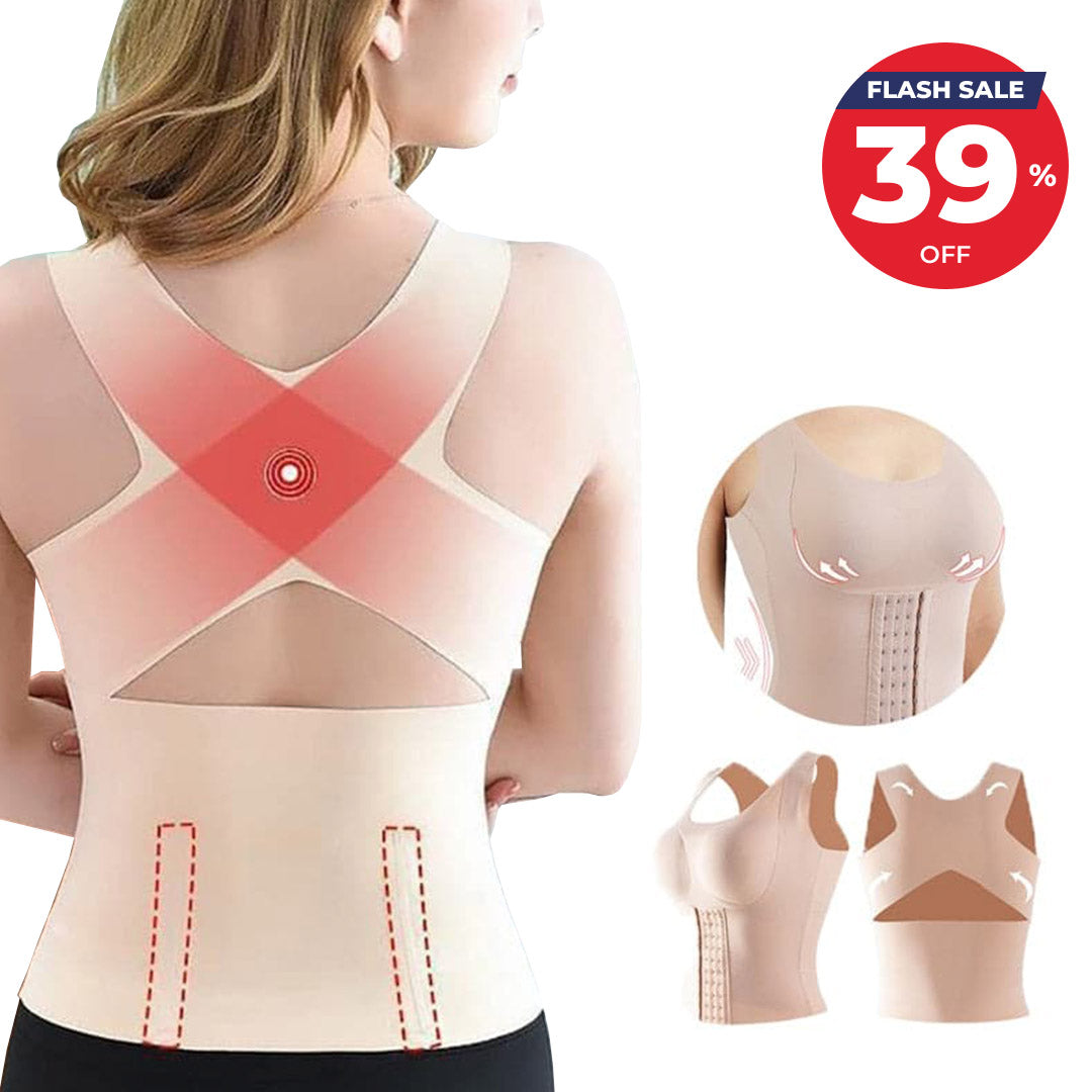 3-in-1 Waist Buttoned Bra Shapewear & Posture Corrector