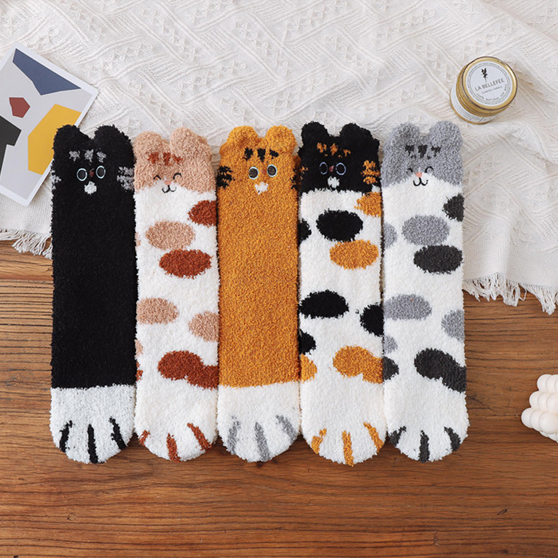 Cute Ear Cat Paw Socks For Cat Lovers