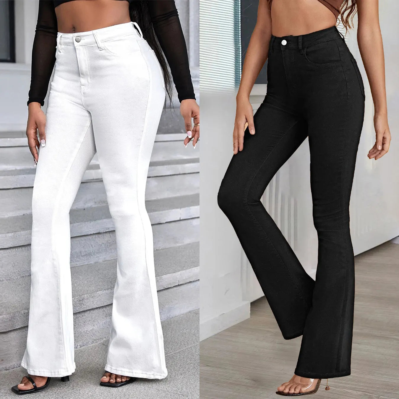 Women's tight flare jeans