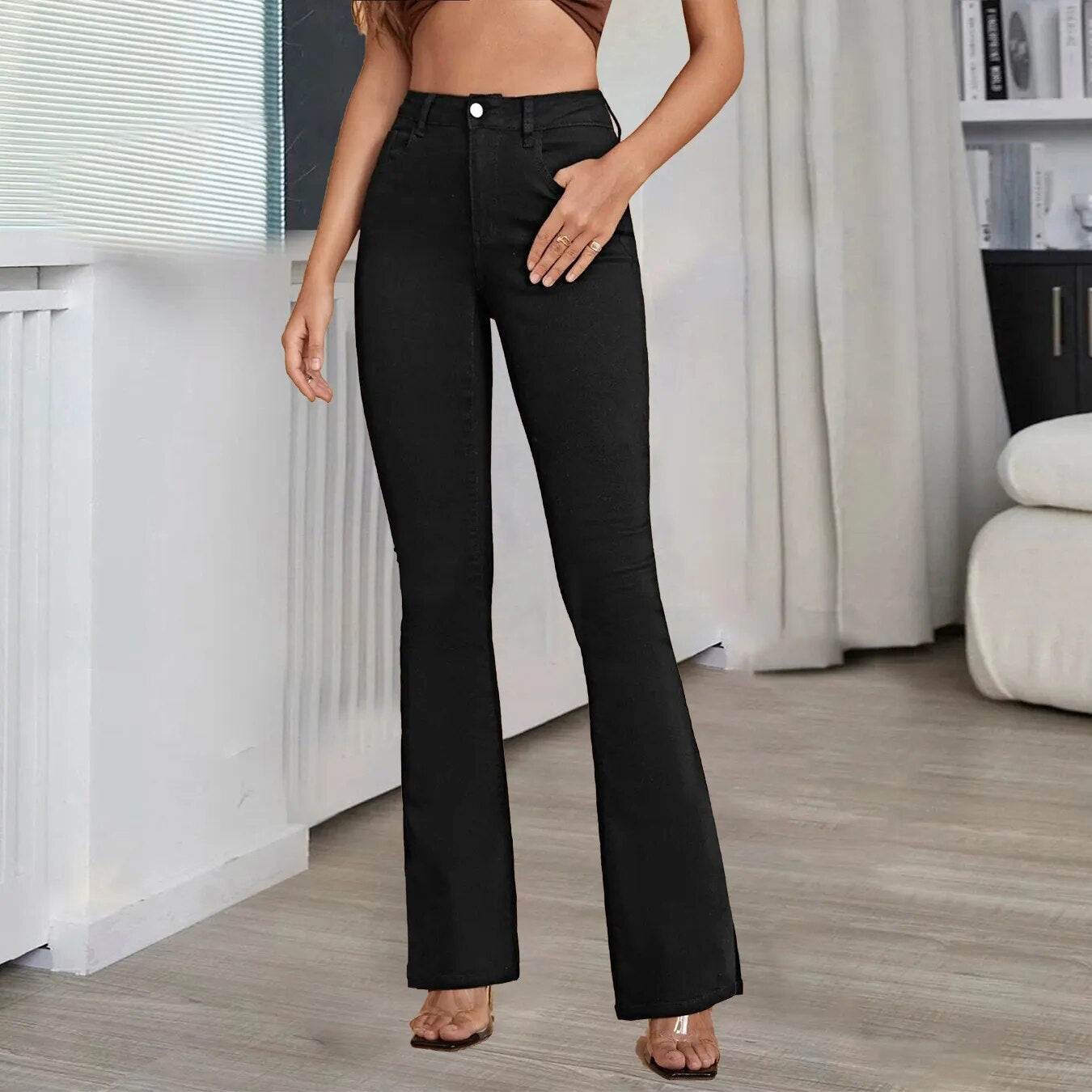 Women's tight flare jeans