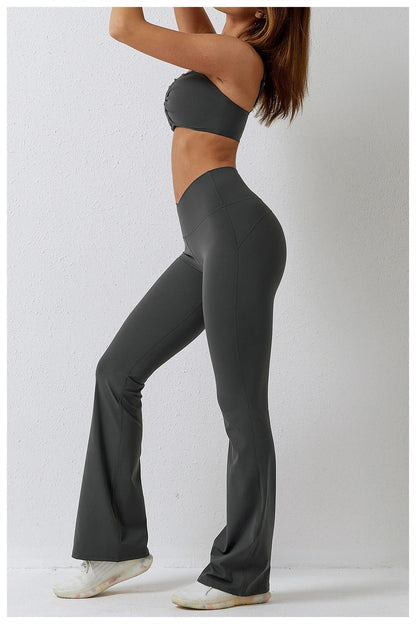 Womens 2 Piece V Neck Crop/Leggings