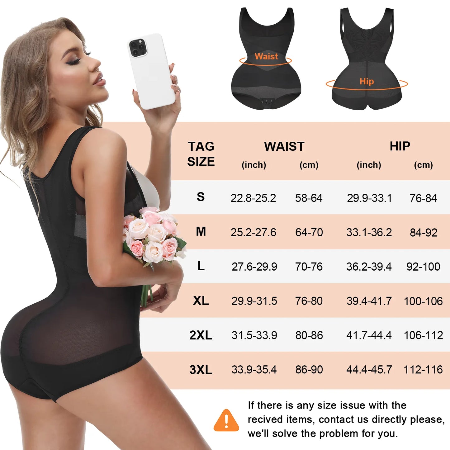 Women's Tummy Control Butt Lifter Bodysuit - Seamless Body Shaper Underwear