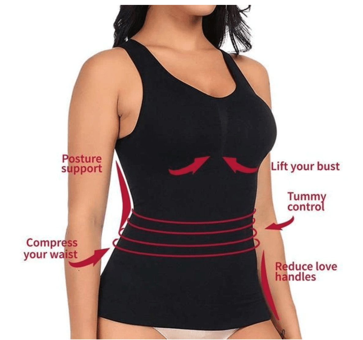 Exclusive Wholesale Quantity Discounts: Cami Top with "5 Zones" InstaShaper Technology